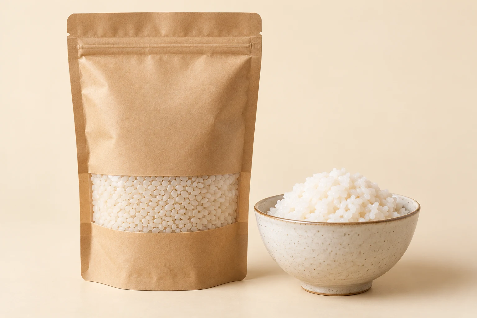 Short-grain white rice